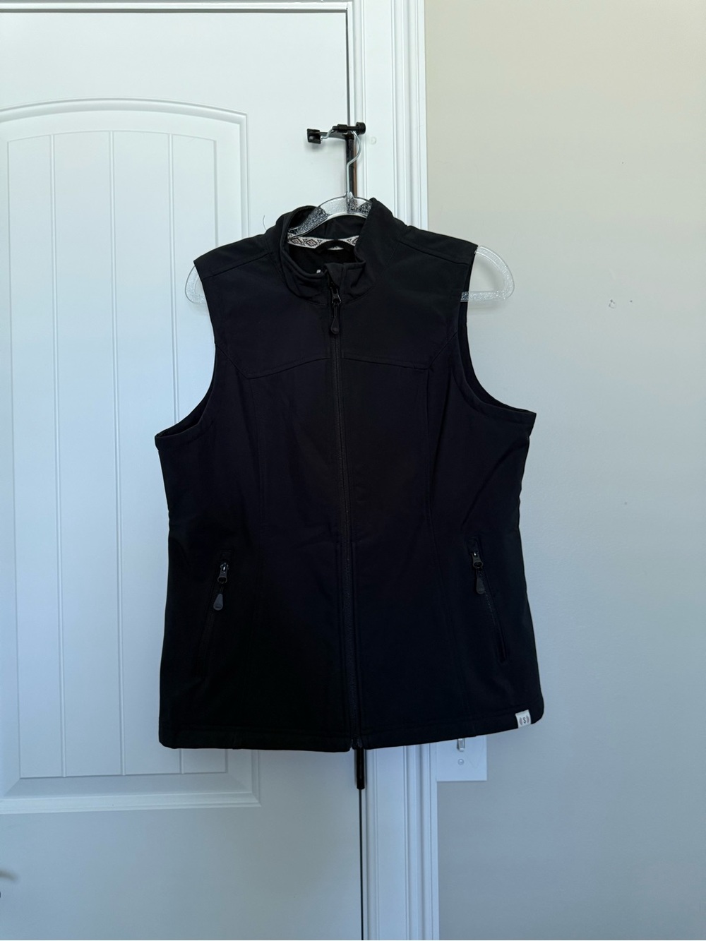 Shyanne Black Women's Softshell Vest - Lightweight Zippered Vest Medium